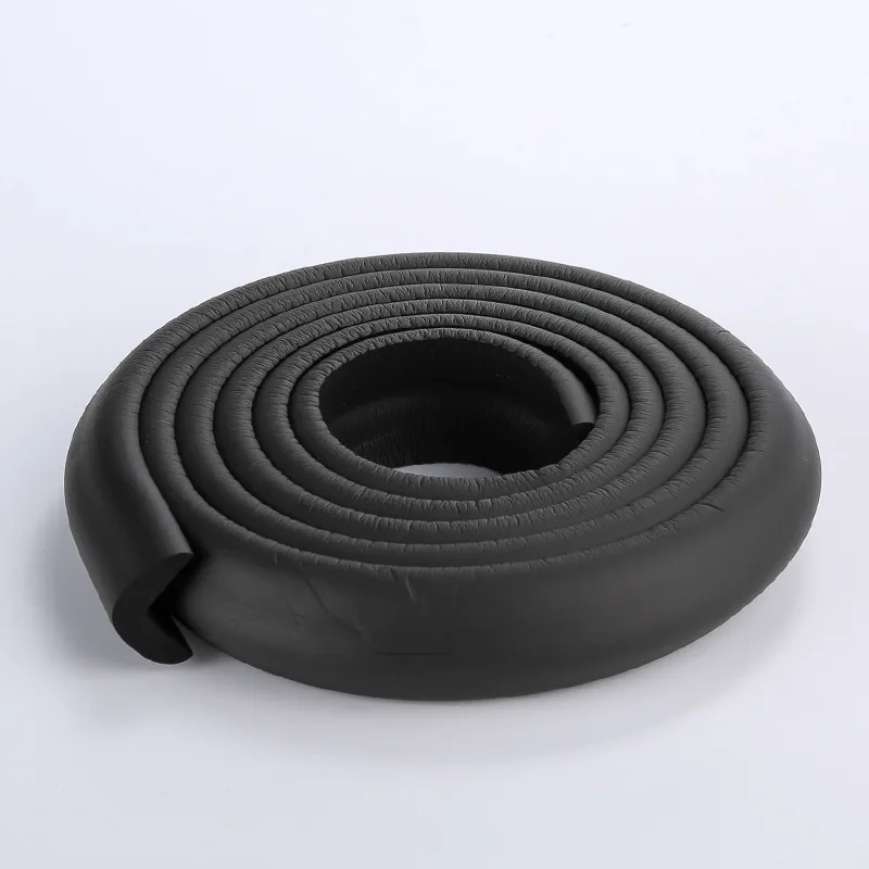 L Shape Black 2 м Детский защитный уголок, защита для детей, уголки для мебели, защита углов, защита для детей, защитный уголок для стола - Цвет: L Shape Black