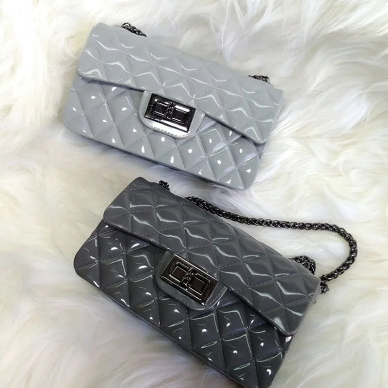 Женские сумки YESIKIMI прозрачные силиконовые через плечо с цепочкой|female handbags|handbag with