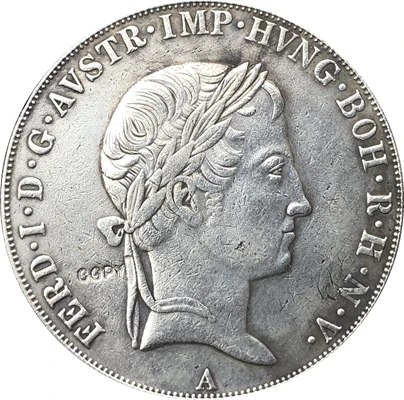 1837 Австрия 1 Thaler монеты 38,61 мм