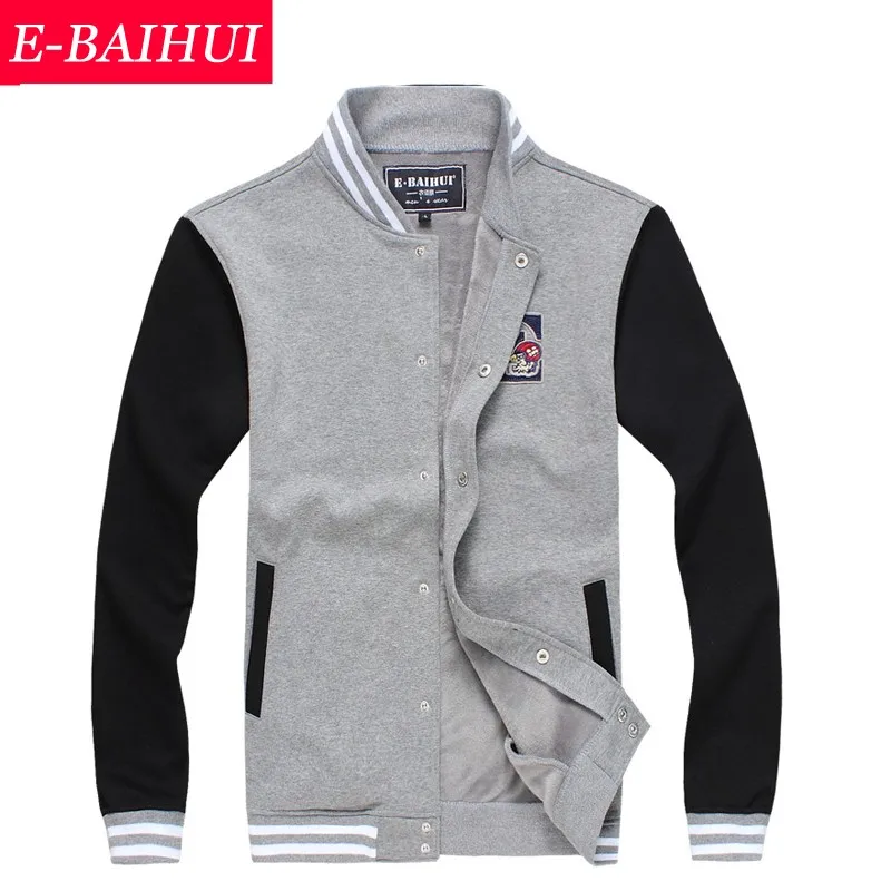 E-BAIHUI, Брендовые мужские толстовки и свитшоты, Moleton Masculino, хлопковая куртка, толстовки, мужские свитшоты, спортивный костюм Swag WY004