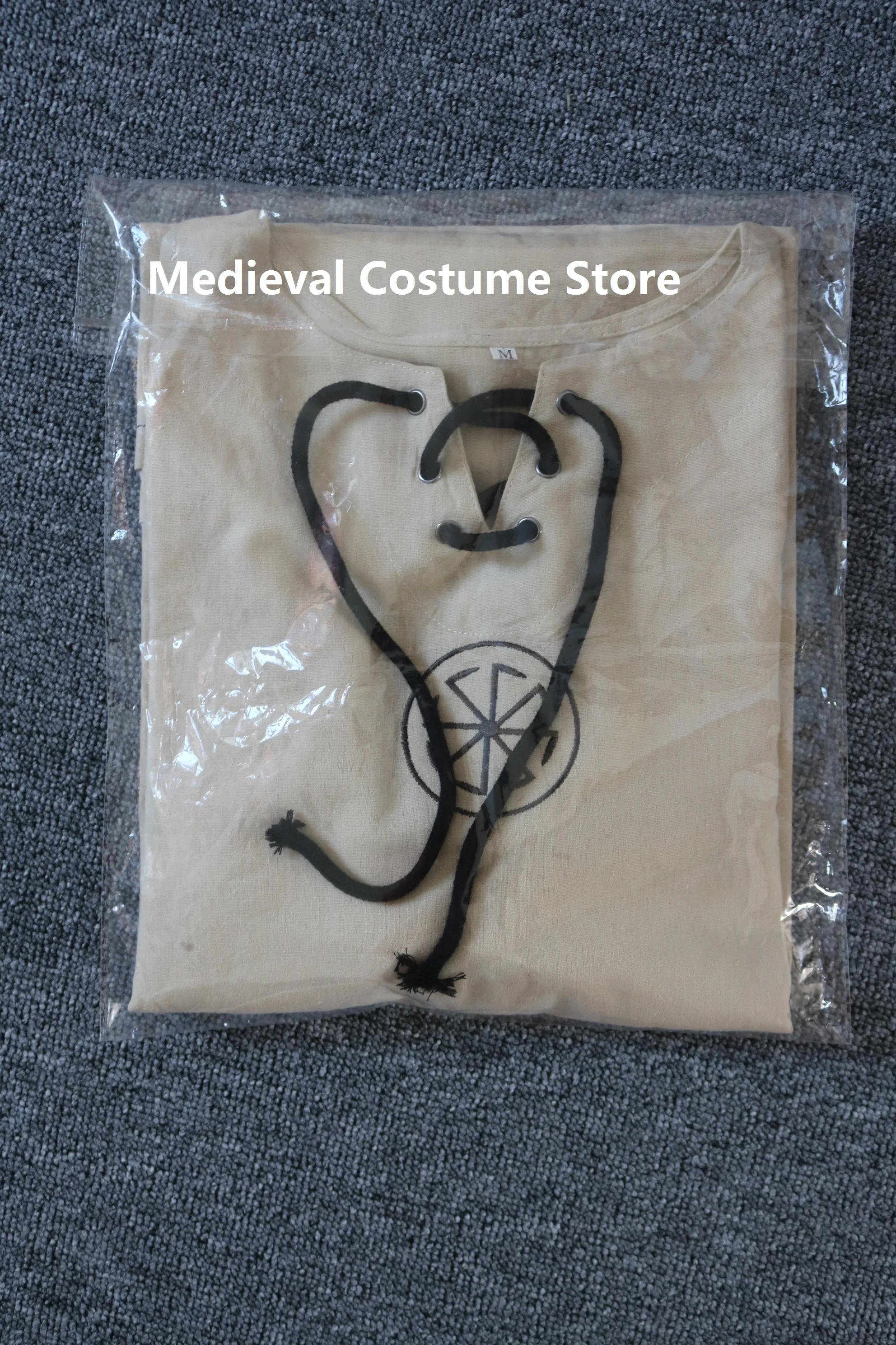 Взрослые мужчины средневекового Ренессанса воин-Викинг Костюм Рыцаря туника Топ