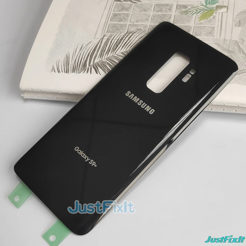 Для SAMSUNG Galaxy S9+ S9 Plus G965 G965F задняя крышка батарейного отсека задняя стеклянная крышка Корпус чехол Замена батарейного отсека