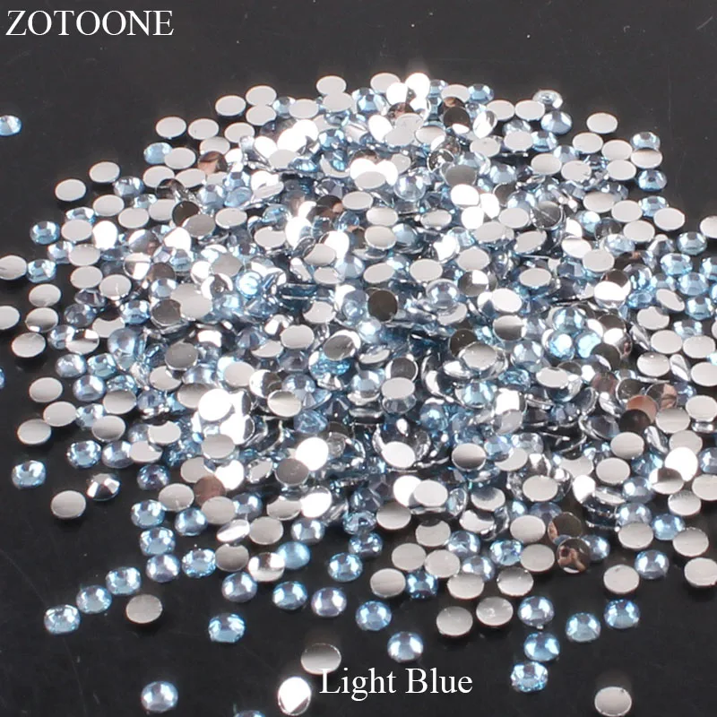 ZOTOONE смолы светильник синий Стразы DIY мобильный телефон нейл-арта с плоской