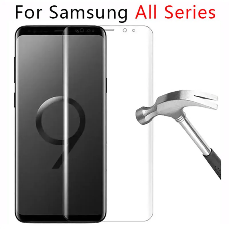 Чехол из закаленного стекла для Samsung Note 9 8 S9 S8 Plus S7 S6 Edge защитное стекло защита