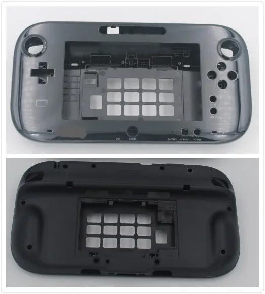 Оригинальный чехол Без аккумулятора для Wii U Gamepad верхний и нижний корпус защитный