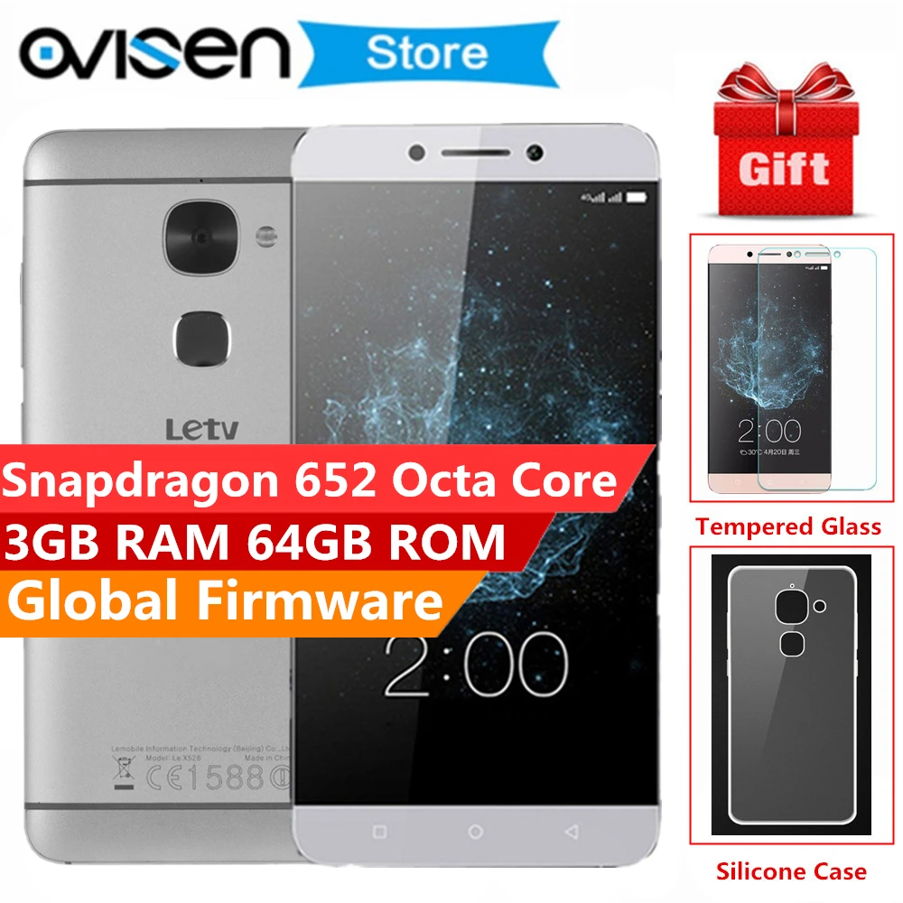 Оригинальный Letv LeEco Le 2X526X520 3 ГБ ОЗУ 32 ГБ/64 Гб Смартфон 5 &quotSnapdragon 652 Android 6 0 3000 мАч
