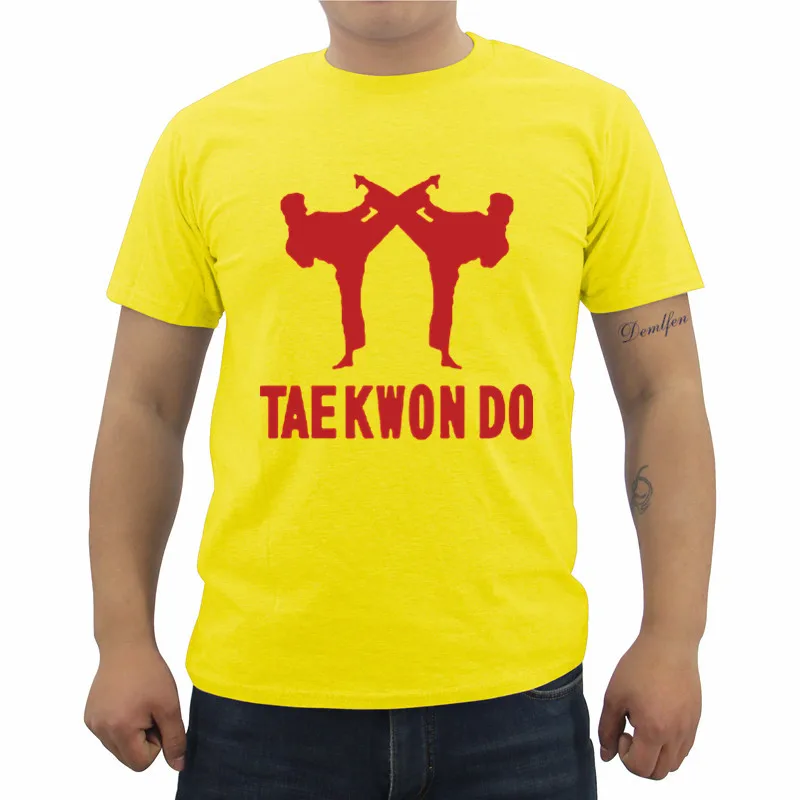 Новинка Мужская футболка Tae Kwon для тхэквондо боевые искусства Повседневная