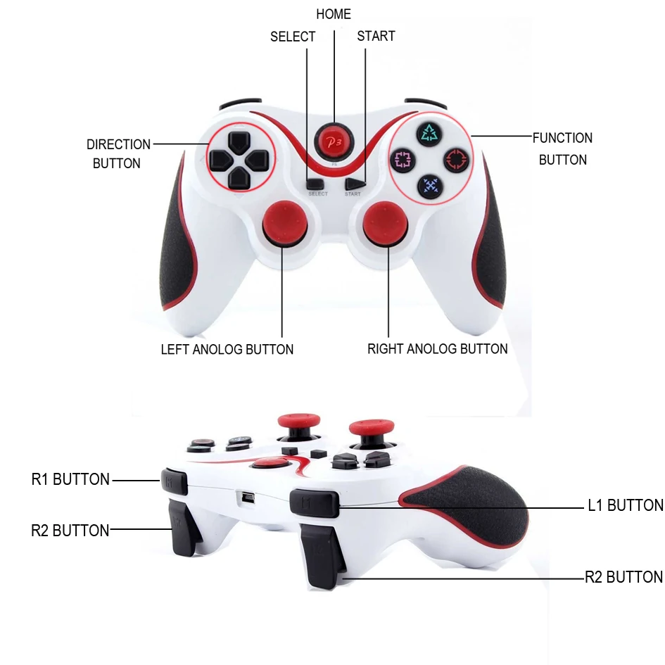 Беспроводной Bluetooth джойстики геймпад для ps3 контроллеры для PS3 контроллер Sixaxis управления джойстик