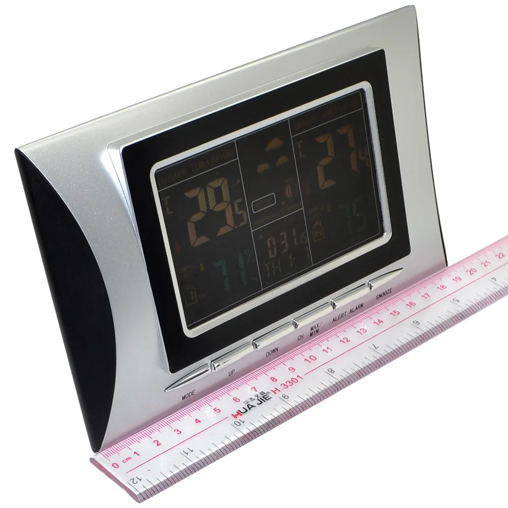 Беспроводной цветной цифровой термометр 433 МГц гигрометр барометр метеостанция