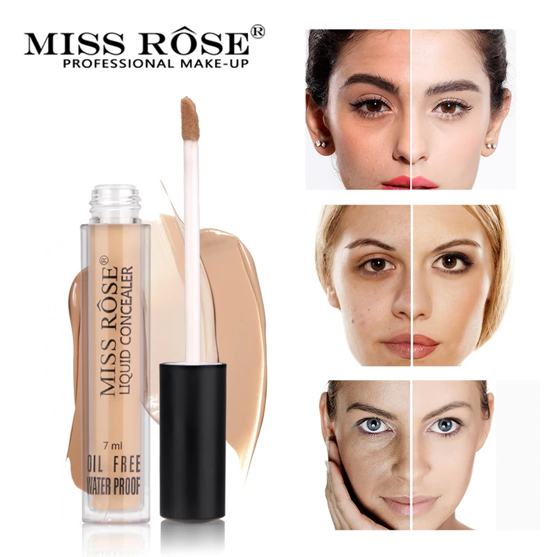 MISS ROSE 6 цветов Палетка для контуринга с консилером жидкий консилер макияж глаз