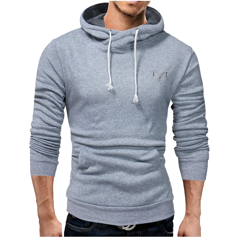 Новинка 2017 брендовая толстовка мужские толстовки с капюшоном модный однотонный