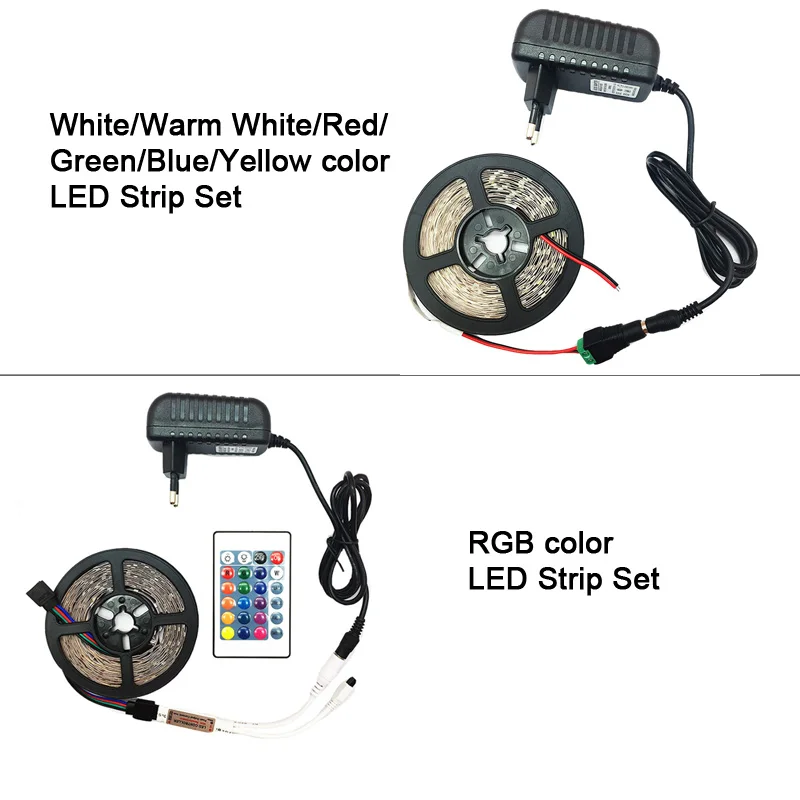 5 метров 300 светодиодов не Водонепроницаемая RGB Светодиодная лента 2835 DC12V 60