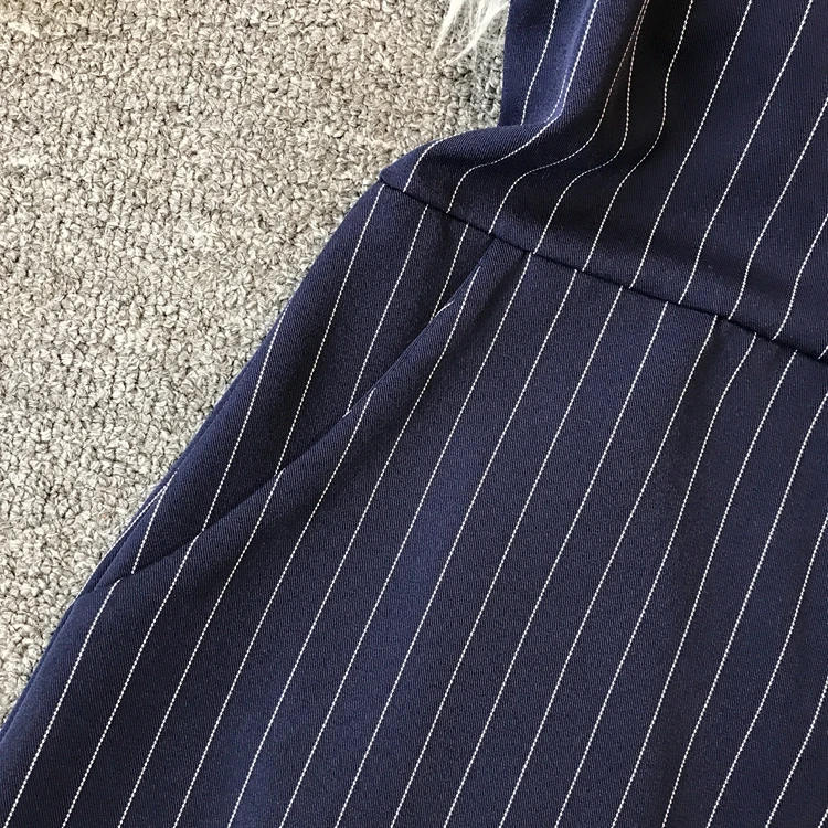 ALPHALMODA, летний женский короткий комбинезон с рюшами, неровный, с открытыми плечами, с высокой талией, женские стильные комбинезоны в полоску, Модный комбинезон
