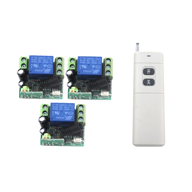 Хит! DC 12v 10A реле 1CH Беспроводной RF пульт дистанционного управления Переключатель 1