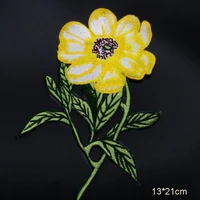 high quality embroidered flower patches for clothing embroidery parches sew on applique for clothes floral broderie parches