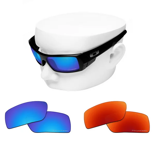 Blue and Red OOWLIT Анти-Царапины Сменные линзы для-солнцезащитные очки Oakley Gascan травления поляризованных солнцезащитных очков - Цвет линз: Blue and Red