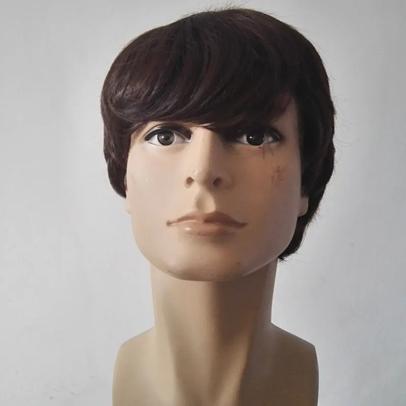 Мужской подарок parrucca перуанские темно коричневые мужские Короткие Серые для