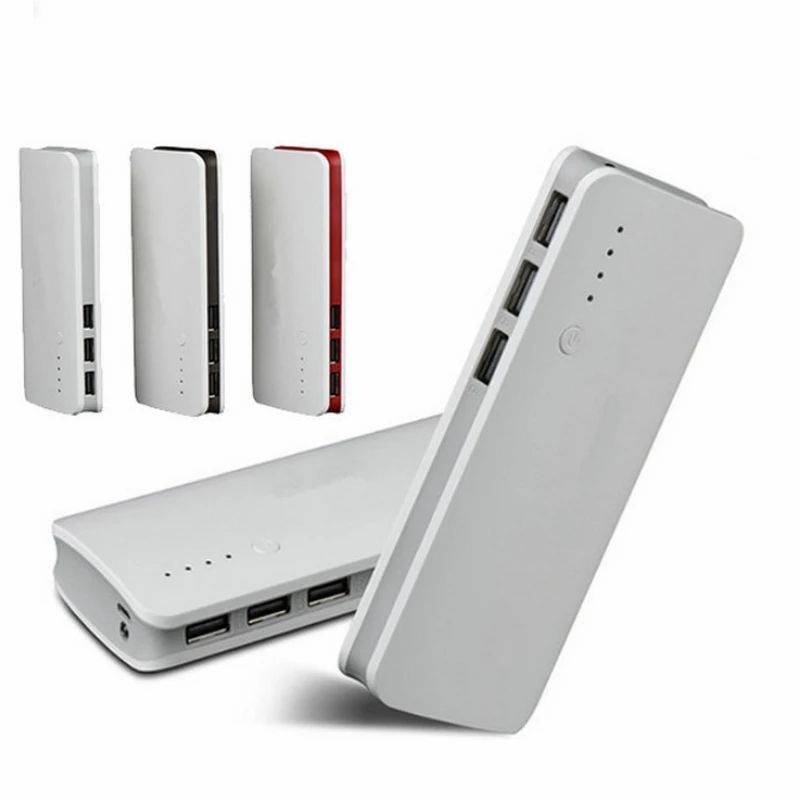 Портативное зарядное устройство для мобильного телефона внешняя батарея 3 USB 18650