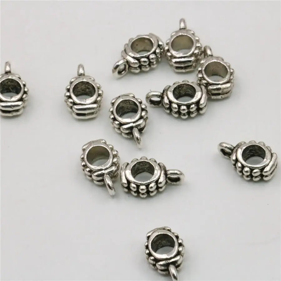 5PCS Hot Sale Separator Beads Copper Lucky DIY Loose Finding Accessories Circle Jewelry Making Design Women Girl Gifts 8x10mm | Украшения и