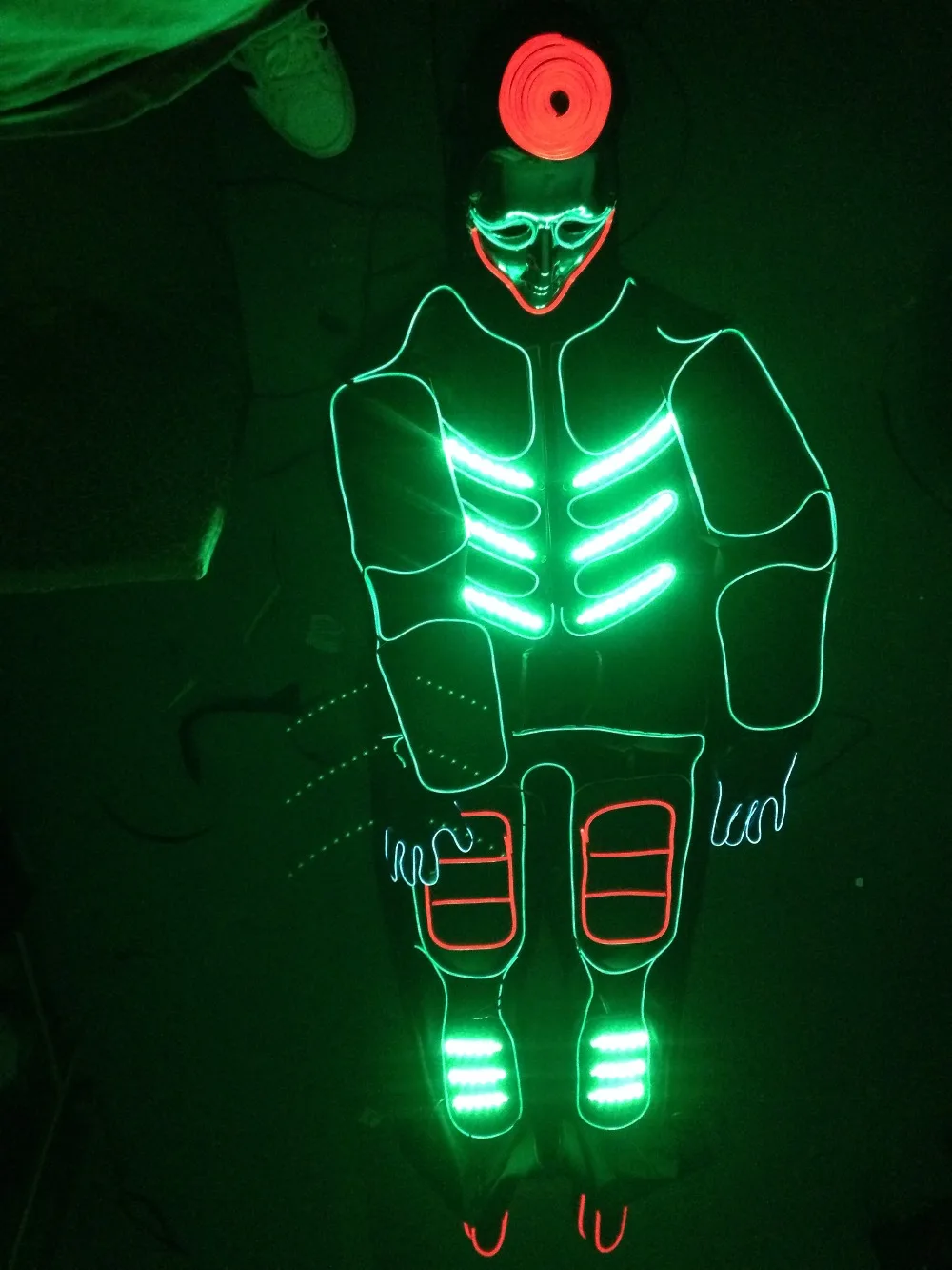 

The fluorescence dance performance suit jazz LED luminescent performance of the fluorescent dance match person stage luminous cl