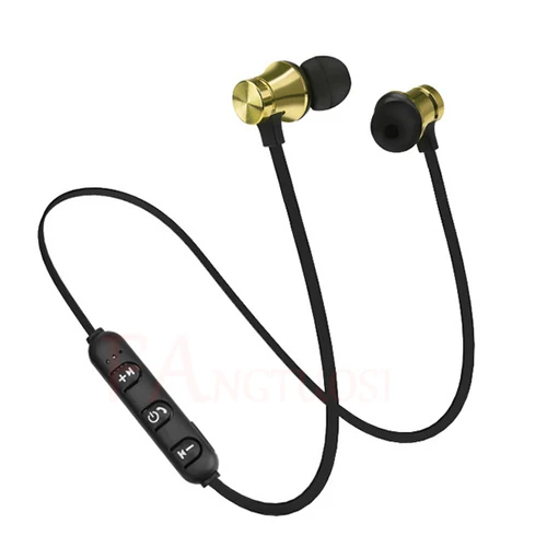 Gold FANGTUOSI Новые беспроводные bluetooth наушники XT11 Магнитная Спортивная гарнитура с микрофоном стерео наушники для всех смартфонов - Цвет: Gold