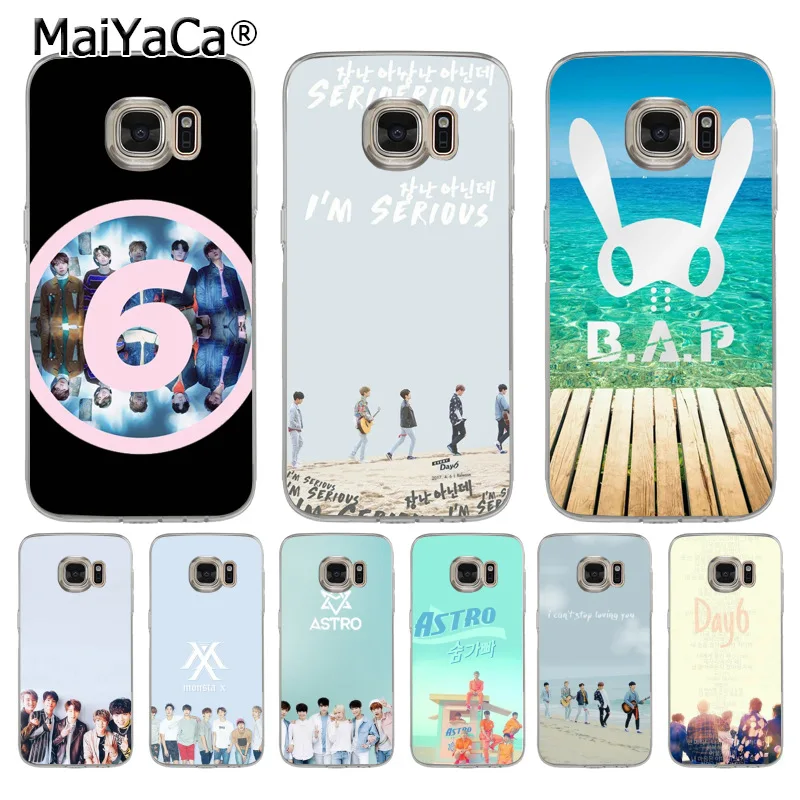 MaiYaCa KPOP ASTRO B.A.P Day6 ультра тонкий чехол для телефона с мультяшным рисунком samsung galaxy s6