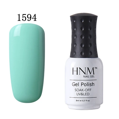 HNM 8 мл УФ-гель для ногтей светодиодный светильник Гель-лак 58 цветов Гель-лак чистые цвета Полупостоянный Гель-лак для ногтей основа - Цвет: 1594