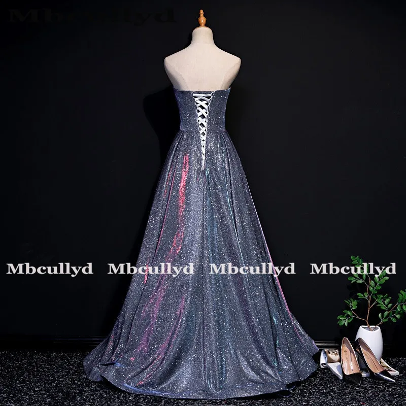 Mbcullyd/фиолетовые платья для выпускного вечера с блестками Вечерние девочек