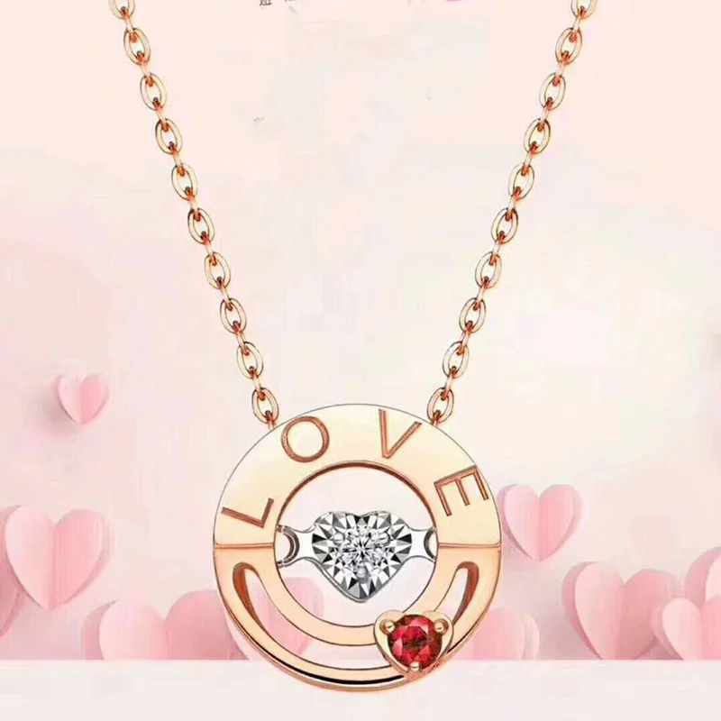 Ожерелье в форме сердца с надписью Love Touch ожерелье подвеской для женщин модные