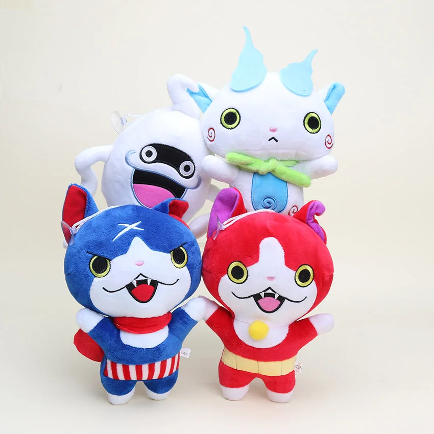 

20cm Yo-Kai Yokai Watch plush Doll Jibanyan Komasan Whisper Youkai Plush pendant Toys Stuffed Dolls keychain Brinquedos