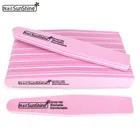 Высококачественная розовая пилка для ногтей, 100 шт., шлифовальные напильники, искусственные Типсы, мягкая губка, полировка, инструменты для макияжа