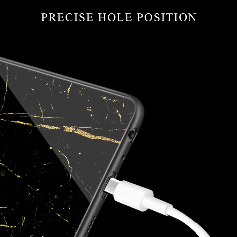 Чехол из закаленного стекла для Huawei P10 Lite чехол Star Space с мягкими краями Mate 10 P9 Plus