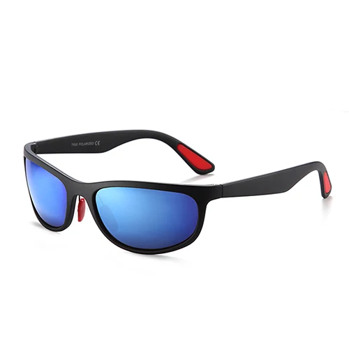 C05 Black Blue POLARKING Марка мужская Мода Солнцезащитные Очки Поляризованные Очки Вождения Солнцезащитные Очки Для Мужчин Мужской Goggle UV400 Защита Gafas De Sol - Цвет линз: C05 Black Blue