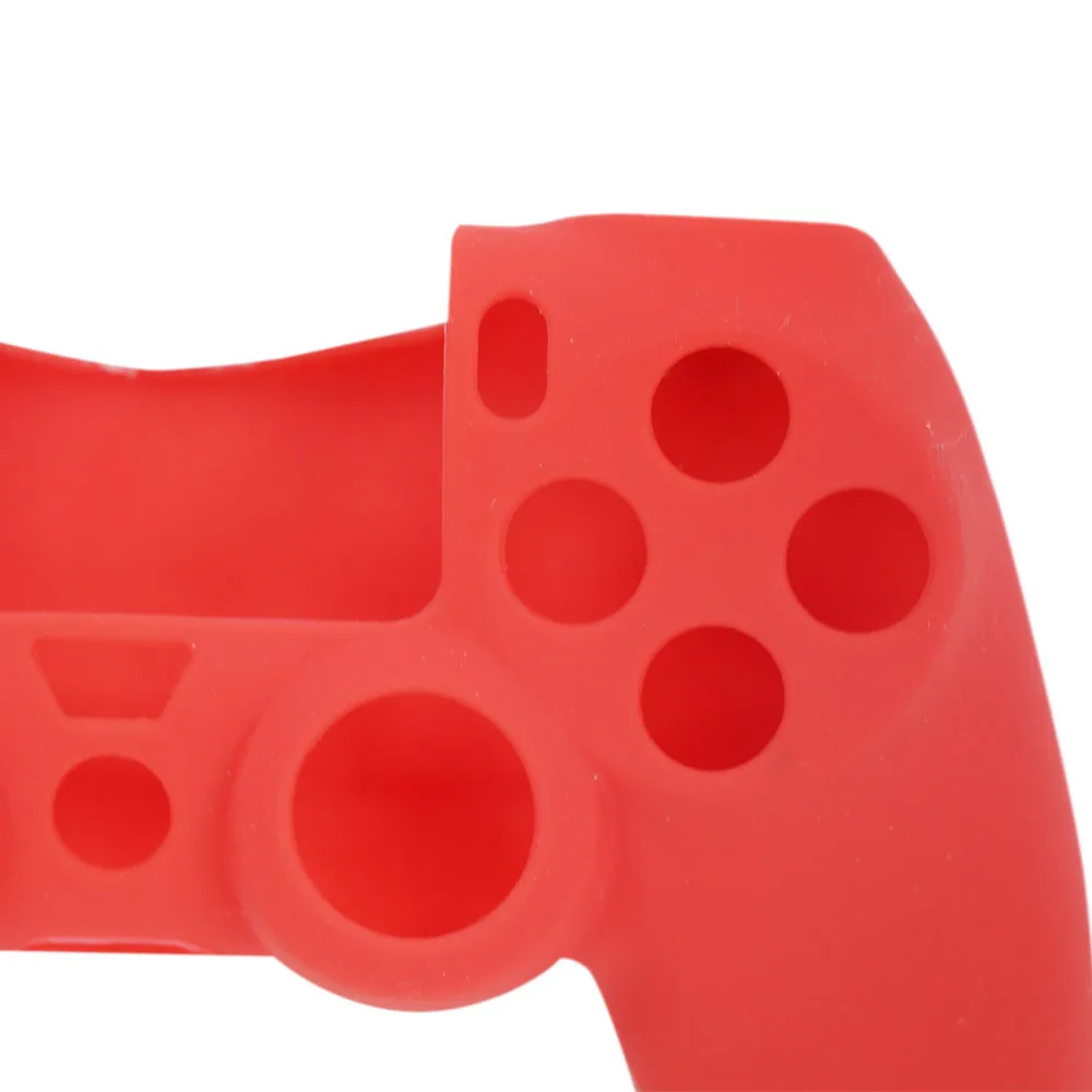 Красный защитный силиконовый мягкий чехол для контроллера Sony PS4 | Электроника