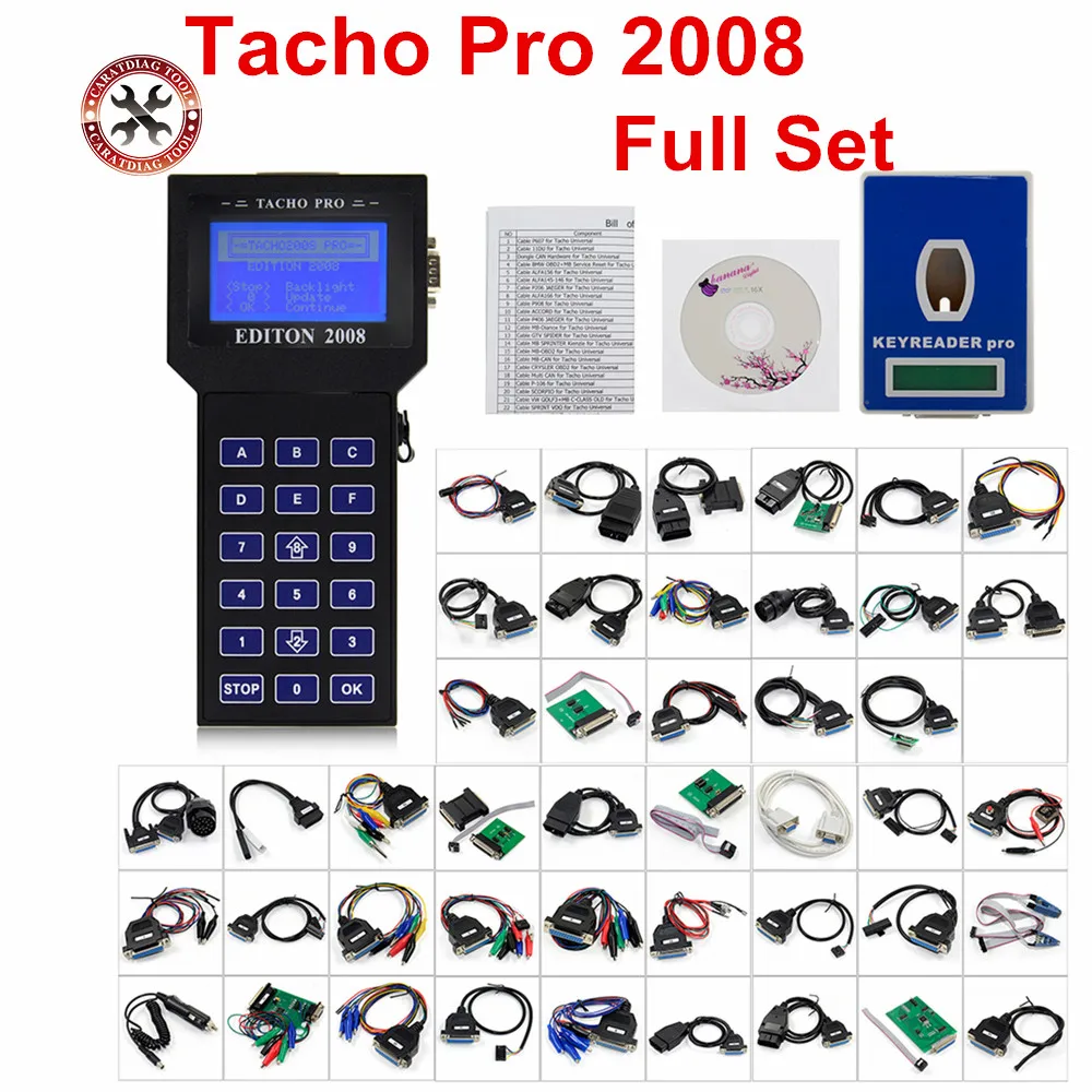 TACHO PRO 2008 Версия разблокировки основного блока июльский одометр коррекция Тахо pro 2008,07 мощный одометр для автомобилей