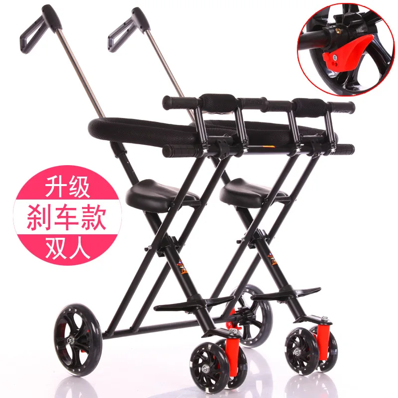 Micr trike xl люлька двойная легкая прогулочная коляска трейлер для покупок подходит