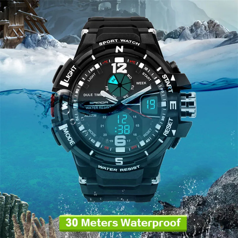Luxury Brand Watches Men Sports Waterproof LED Digital Quartz Military Wrist Watch Clock Male Relogio Masculino 2018 | Наручные часы