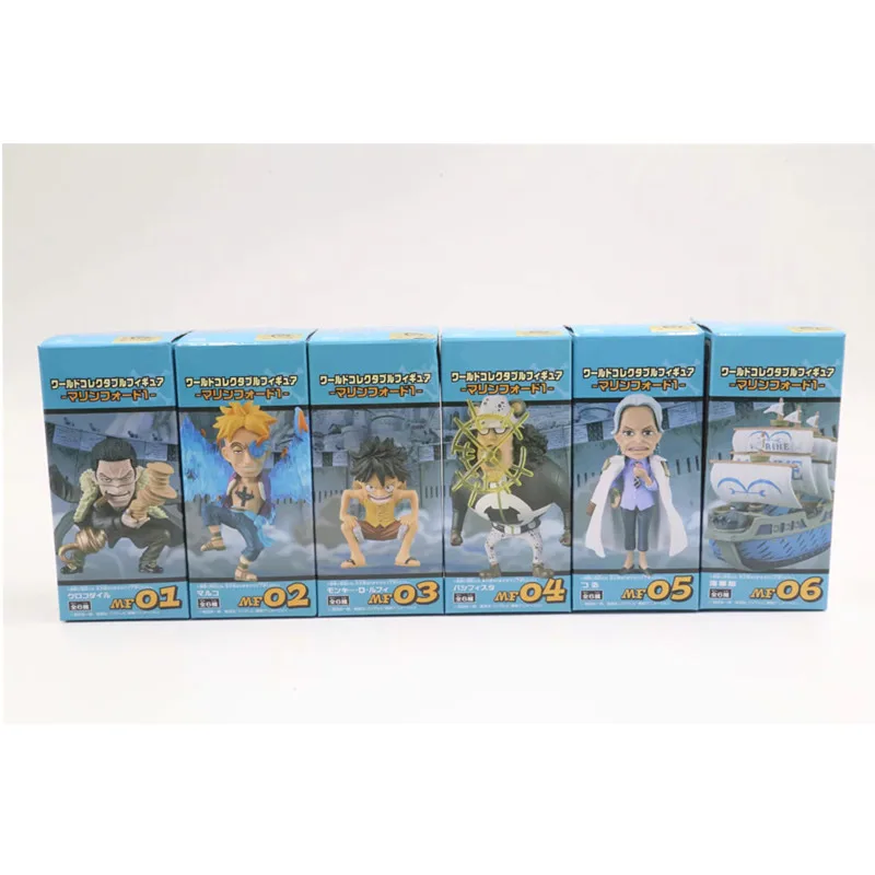 6 шт./партия обезьянка D. Luffy Marco bartolemew Kuma Tsuru WCF ПВХ фигурка Коллекционная модель