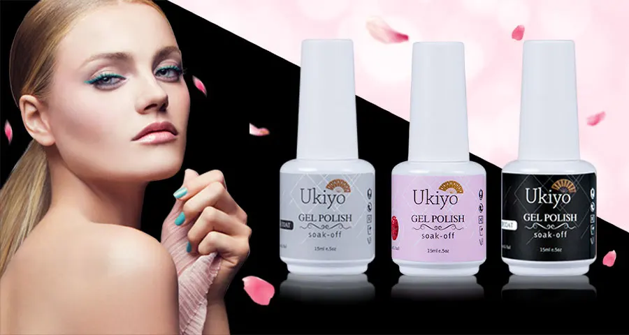 Ukiyo 15 мл Гель-лак для ногтей Дизайн ногтей Гель-лак для ногтей УФ светодиодный Полупостоянный Гель-лак