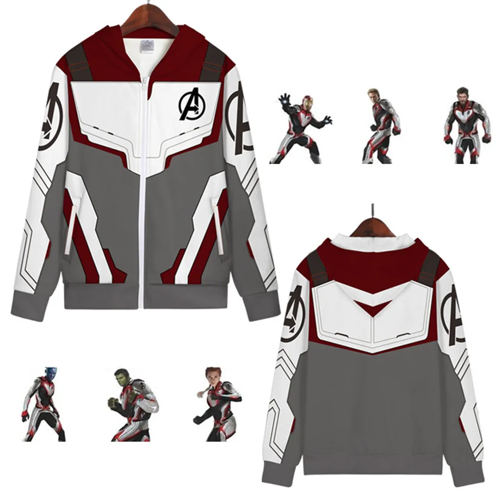 Мстители эндгейм Quantum Realm Advanced Tech толстовка с капюшоном куртка маскарадные