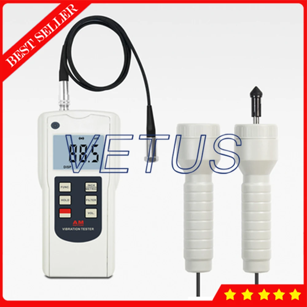 

Portable Vibration Tachometer Vibration Meter AV-160T Vibration Acceleration Velocity Displacement Tester