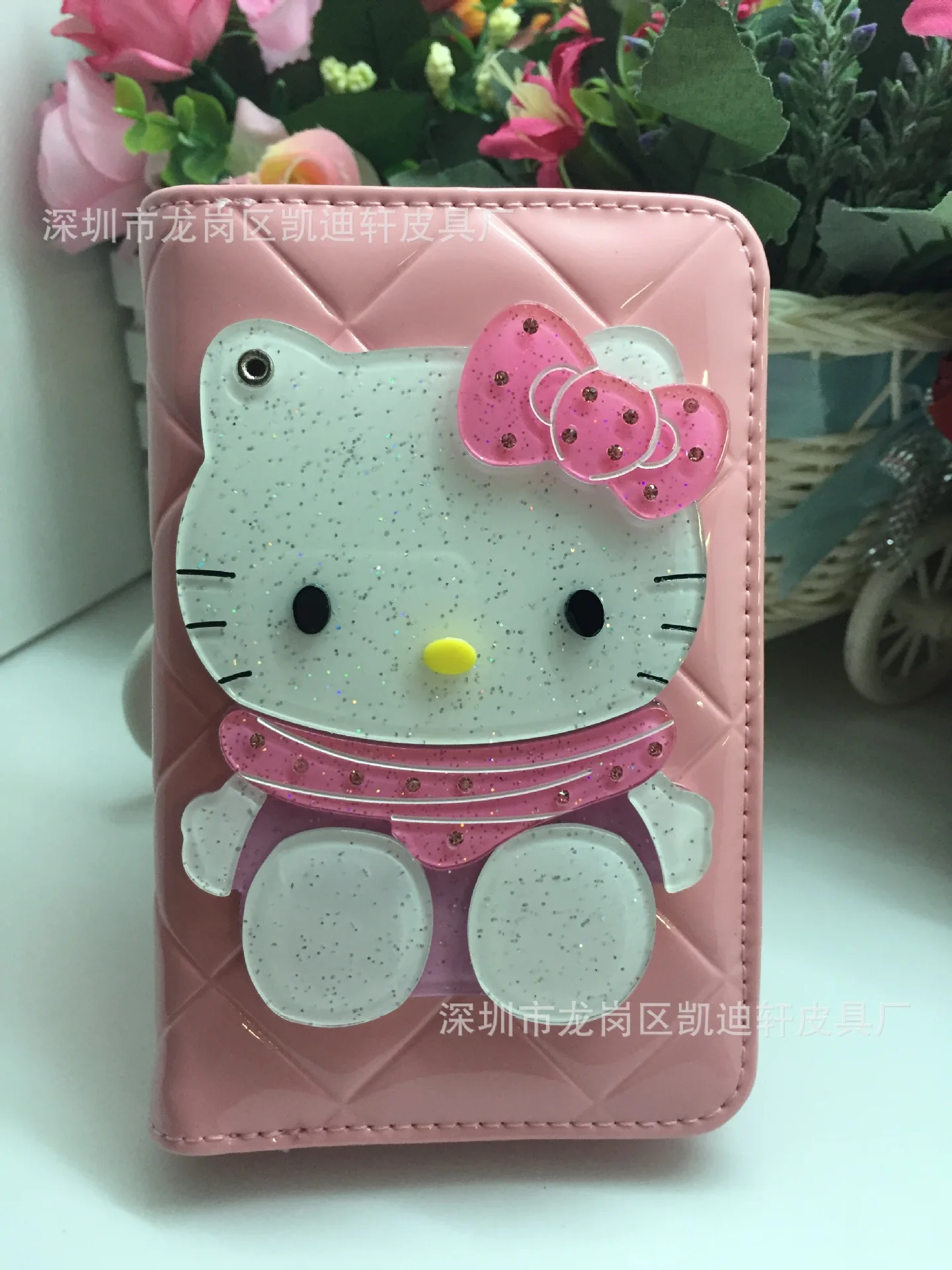 Роскошный брендовый зеркальный женский кошелек Hello Kitty M кожаный Женский