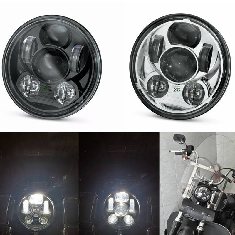 Светодиодный налобный фонарь для Harley 5-3/4 дюйма Dyna Street Bob Breakout sportster 883 XL 1200 FXDLS |