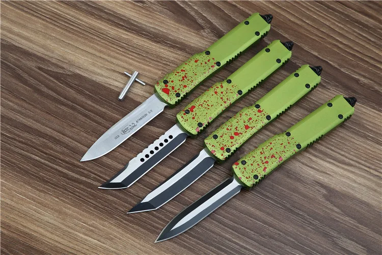 Новый складной нож Zombie tech D2 blade с алюминиевой ручкой Походный для выживания на