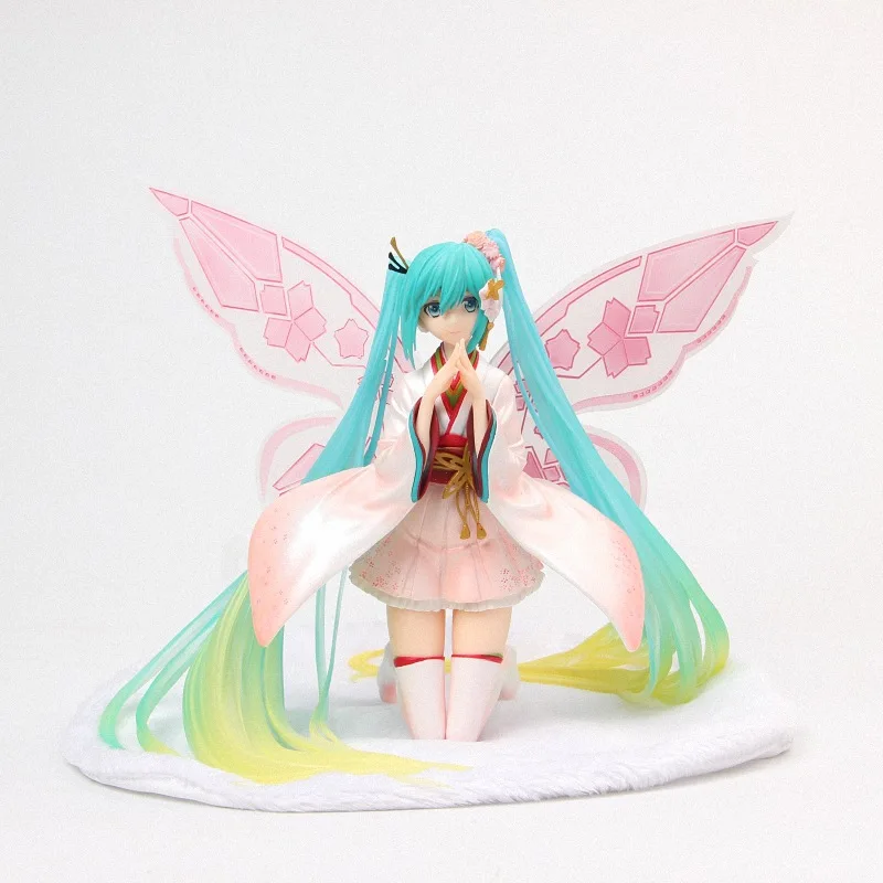 2019 новый 20 см гонки 2017 Мику хацуне Miku GT Ver. Сказочный Ангел Бабочка ПВХ фигурка от