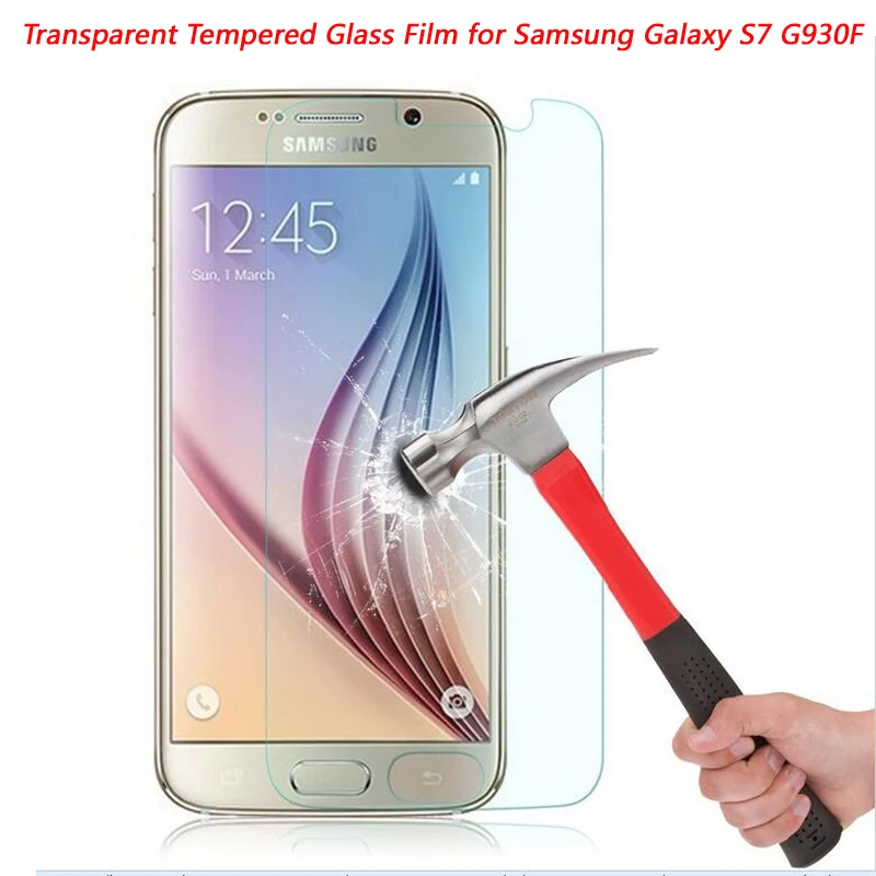 Прозрачная стеклянная пленка для Samsung Galaxy S7 G930F Защитная экрана из закаленного