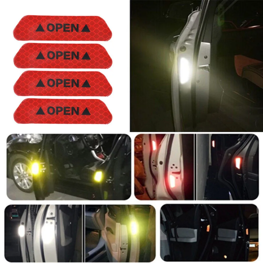 Автомобильные аксессуары Дверная 4 шт. авто дверь открытая наклейка