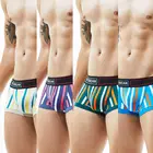 Совершенно новый мужское хлопковое нижнее белье, нижнее белье, модные укороченные штаны Боксеры, спортивные трусы, сексуальные обтягивающие пикантные для с низкой талией для мужчин и мальчиков мужские трусы-шорты