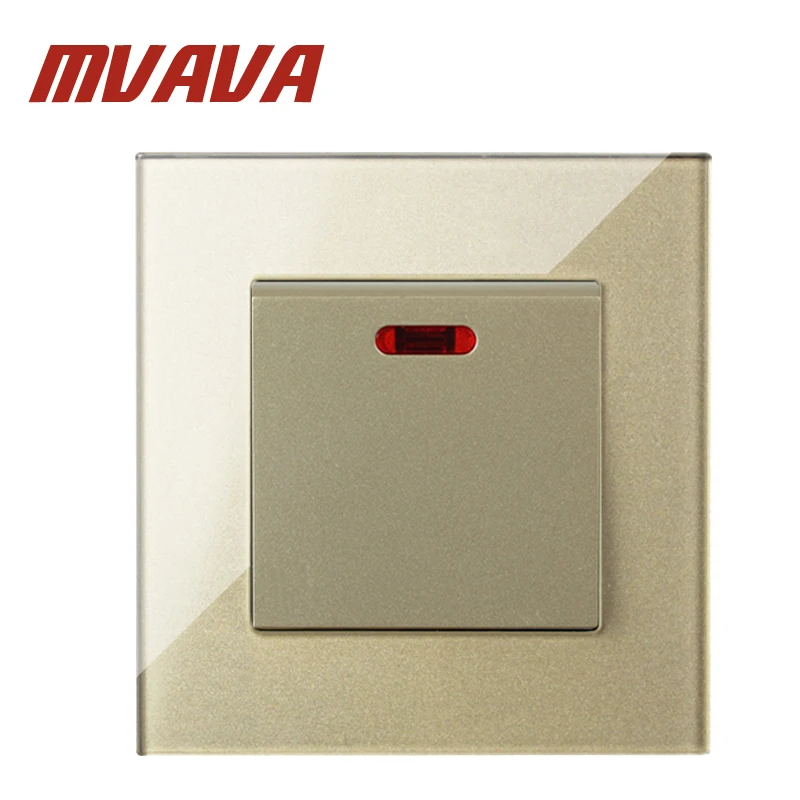 MVAVA 20A переключатель с неоновым высокой мощностью Conmutador кухонный водонагреватель