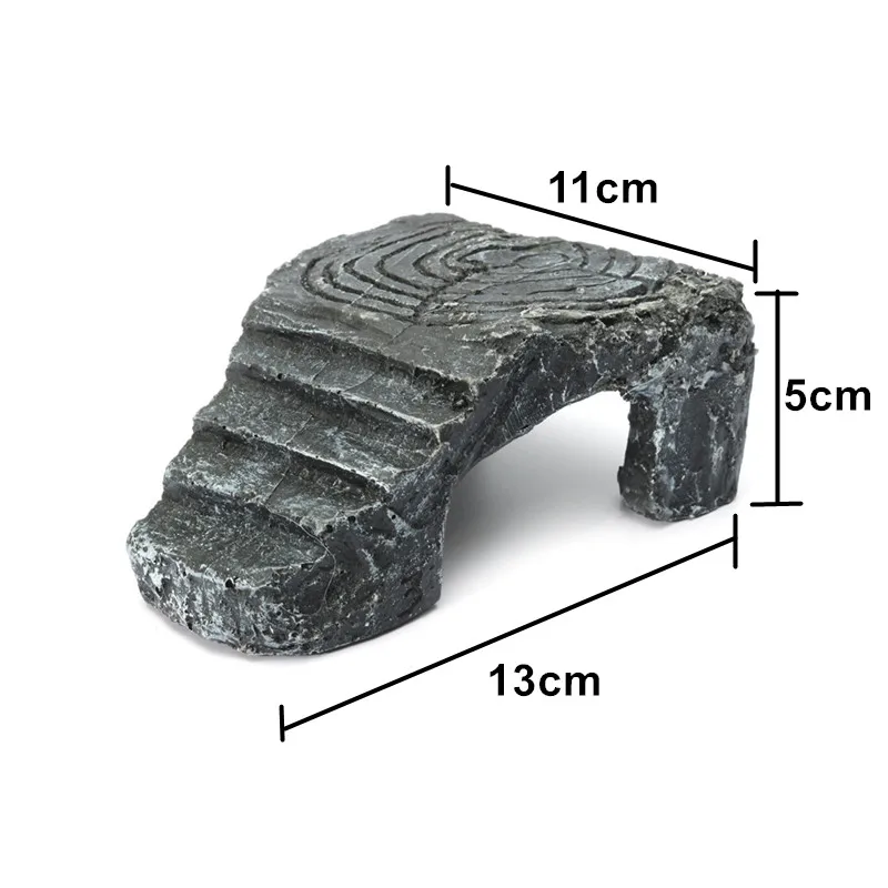 Resin Aquarium Turtle Island Basking Climbing Platform Stone Rock Cave Decoration For Repitle Amphibians Tortoise | Дом и сад